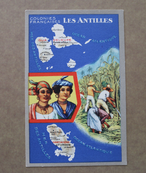 Postcard PC Antilles Guadeloupe Martinique 1920-1950 Islands costumes France 972 Martinique
